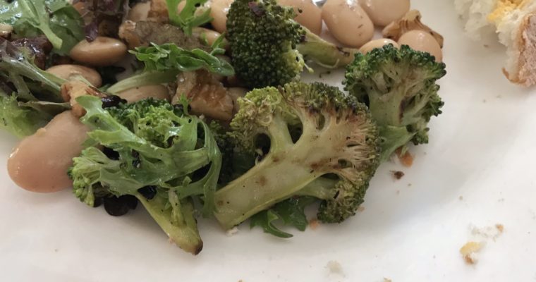 Chargrilled broccoli and butter bean salad