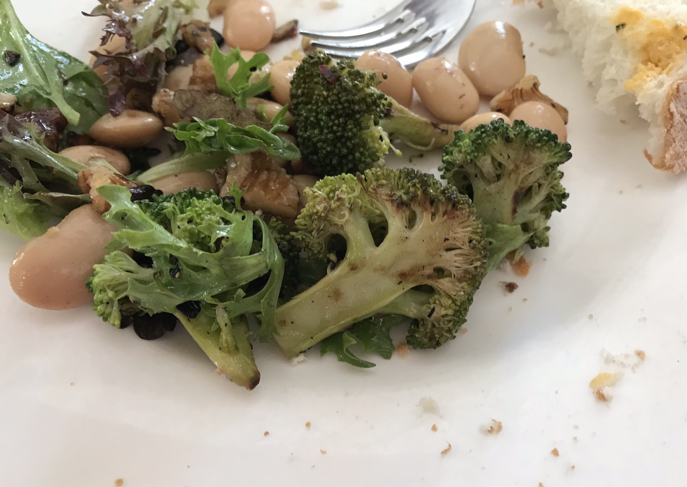 Chargrilled broccoli and butter bean salad