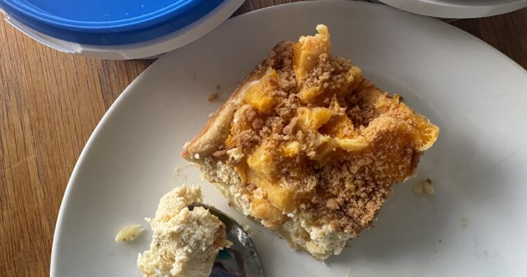 Marscapone tart with whiskey oranges and Biscoff crumb