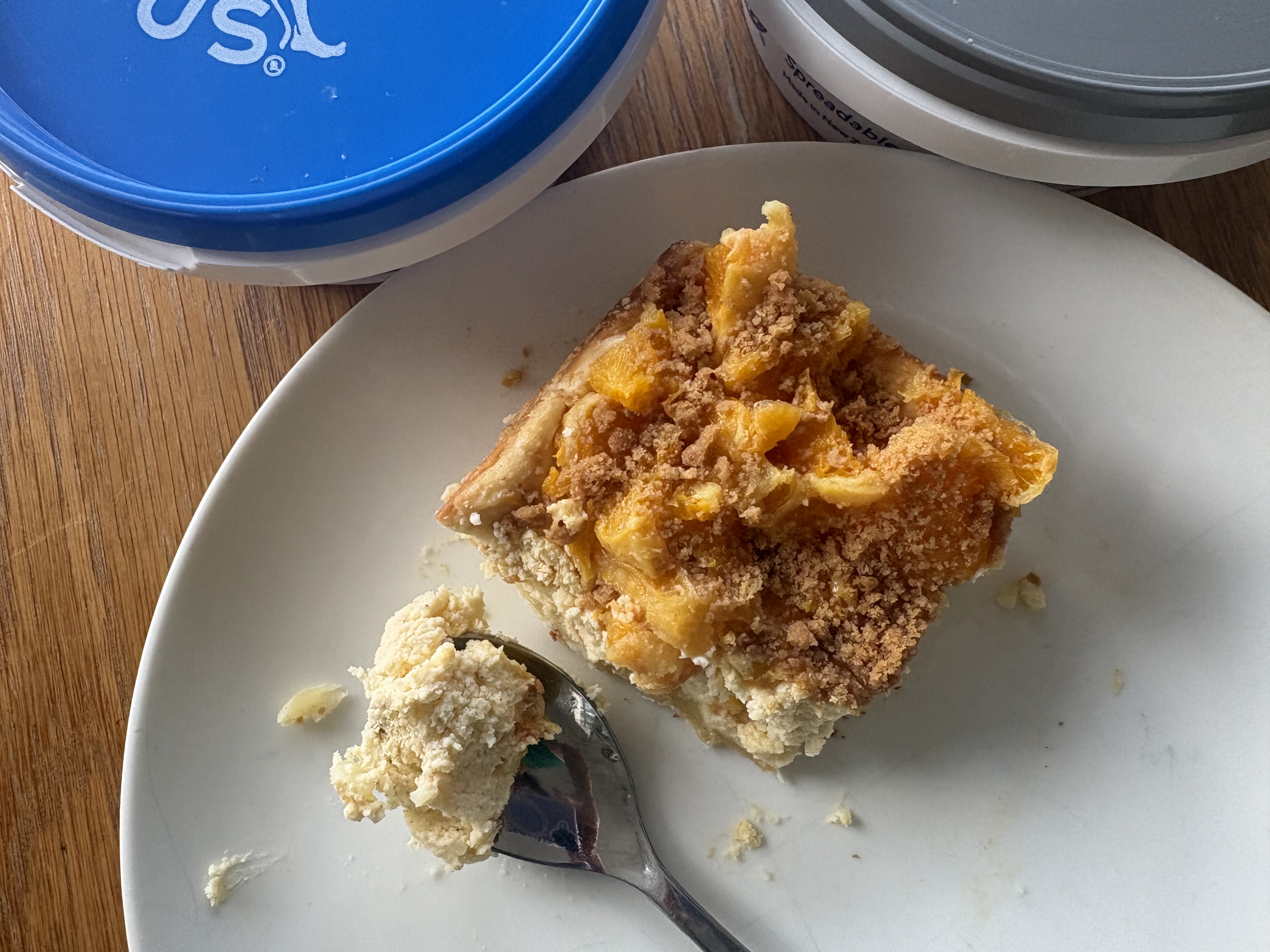 Marscapone tart with whiskey oranges and Biscoff crumb